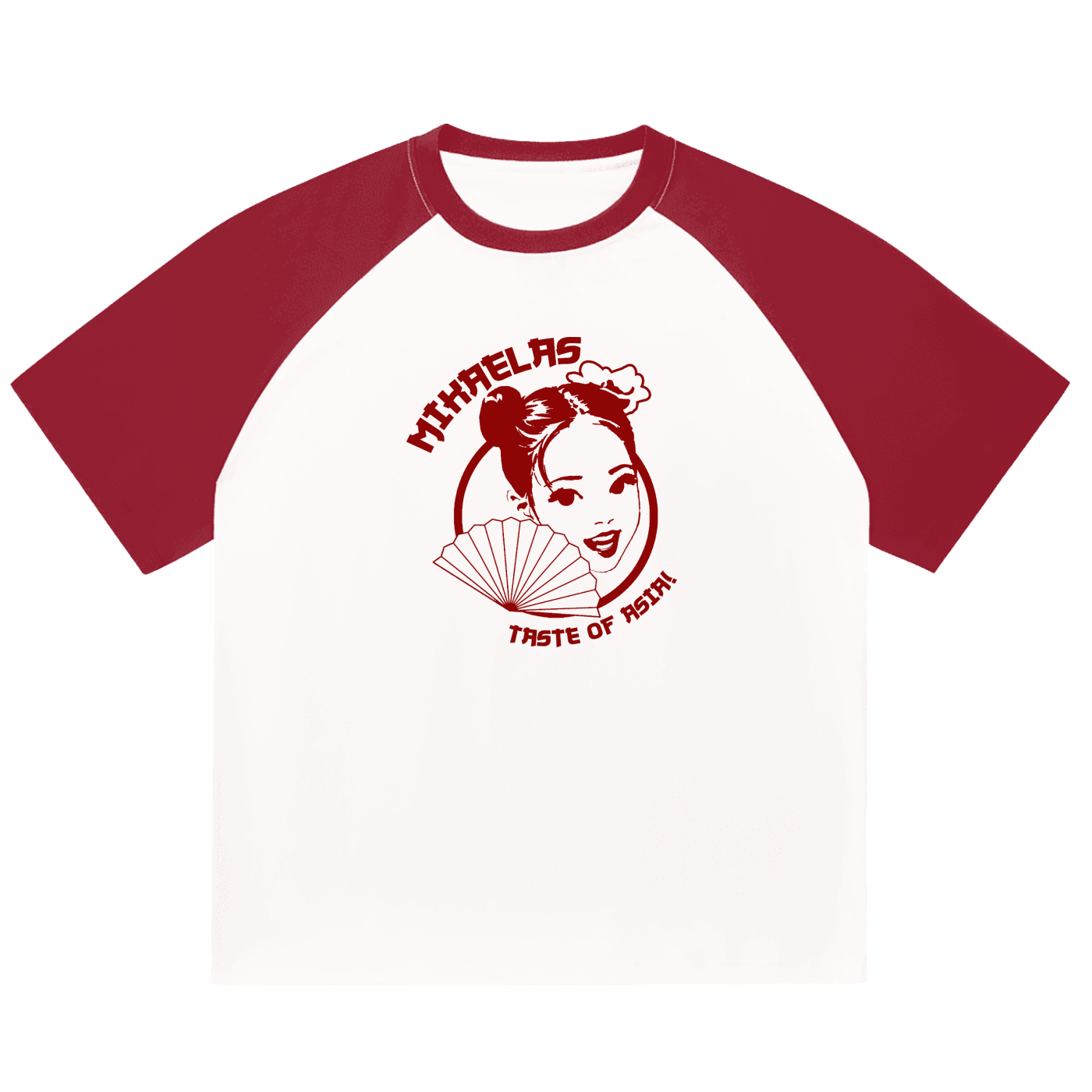 Mika Cherry Raglan Tee